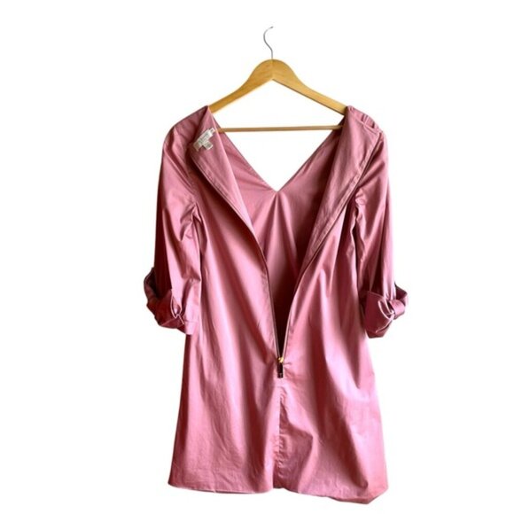 Ted Baker Solyane Pink Bow-Detail Poplin Cotton Shift Dress Size 4 TB Size 1 - Picture 13 of 16